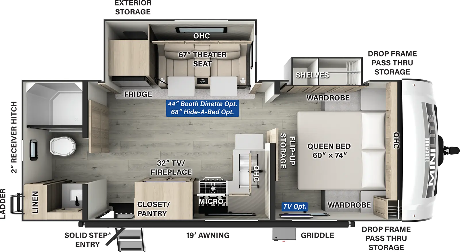 Rockwood Mini Lite 2511S Floorplan